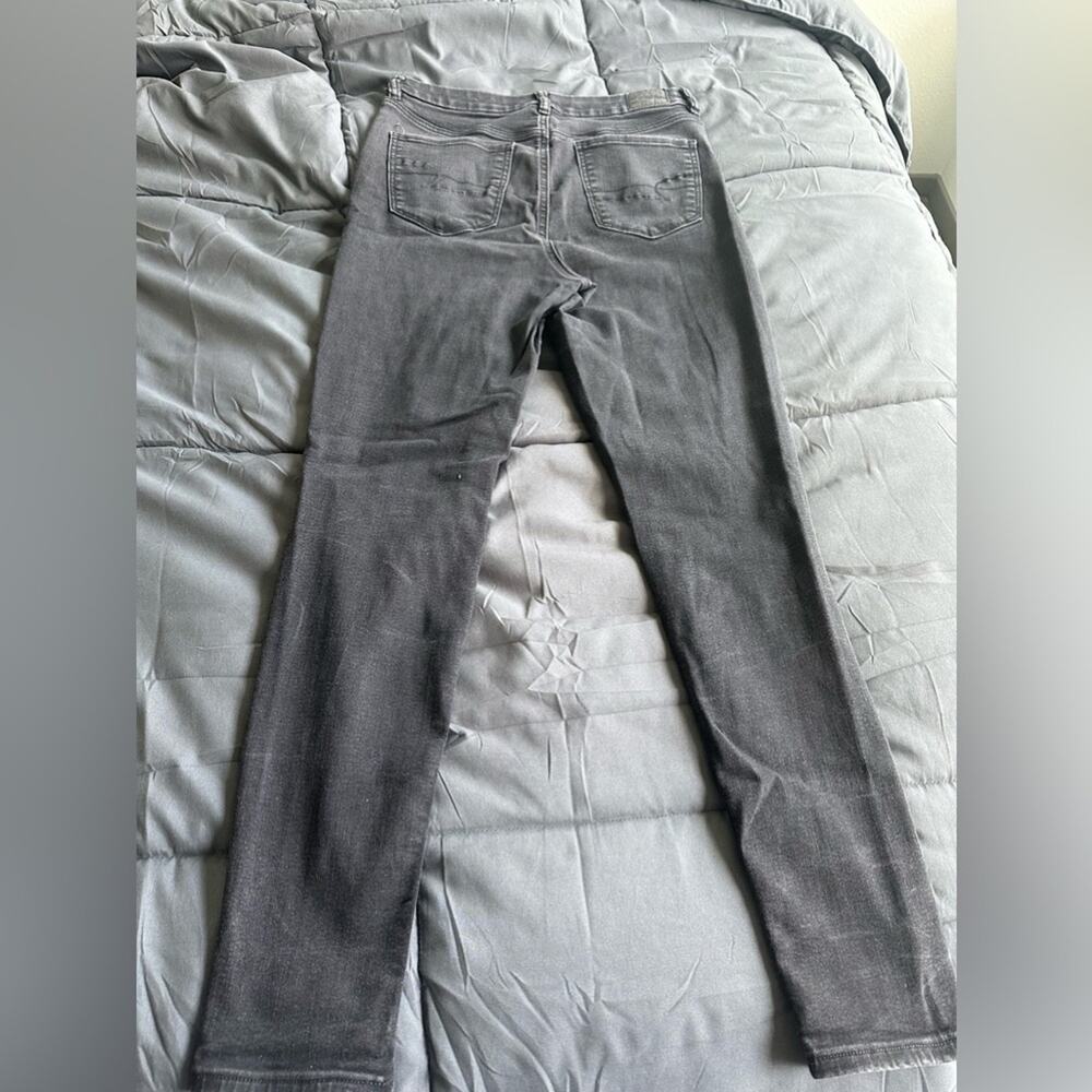 American Eagle black slash next level stretch super curvy high rise jeggings